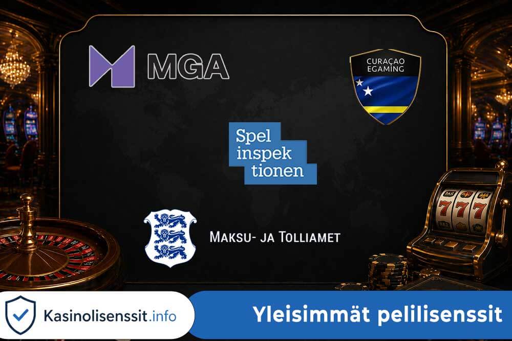 Erilaisia kasinolisenssejä