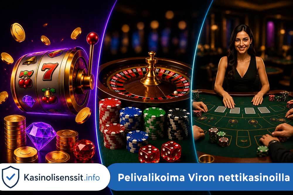 Pelivalikoima virolaisilla kasinoilla